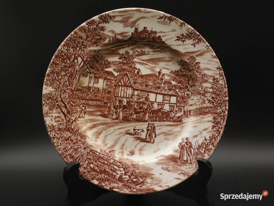 TalerzSwan Inn wyprodukowanej angielską firmę J Raszków