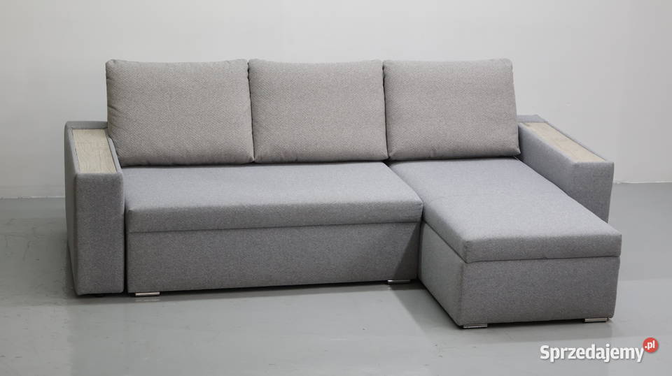 TNM Narożnik funkcją spania pojemnik Popielaty Poznań