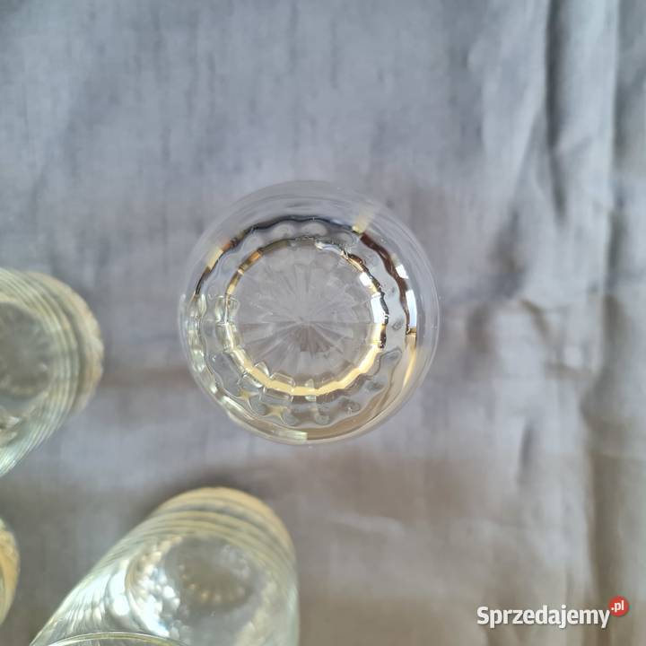 Szklanki beczułki Okres PRLu Porcelana i szkło Antyki, Sztuka, Kolekcje