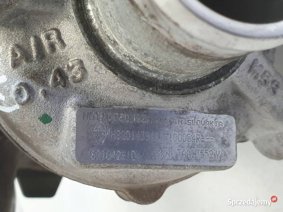 TURBOSPRĘŻARKA Dacia Dokker 12 TCe turbo Rudka