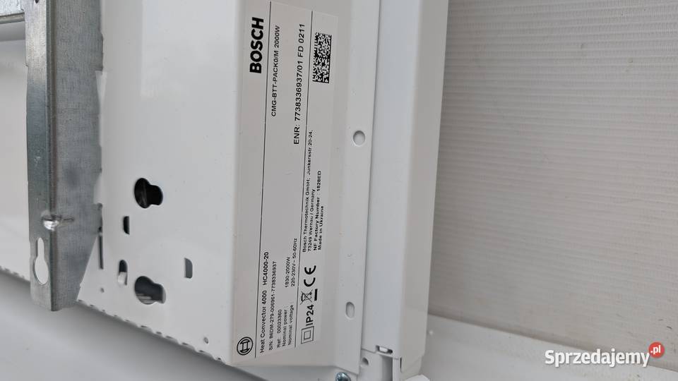Grzejnik konwektorowy Bosch Thermotechnik 400020 Jadowniki