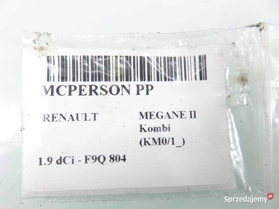 MCPERSON PRAWY PRZEDNI RENAULT MEGANE II 19 dCi osobowe małopolskie sprzedam