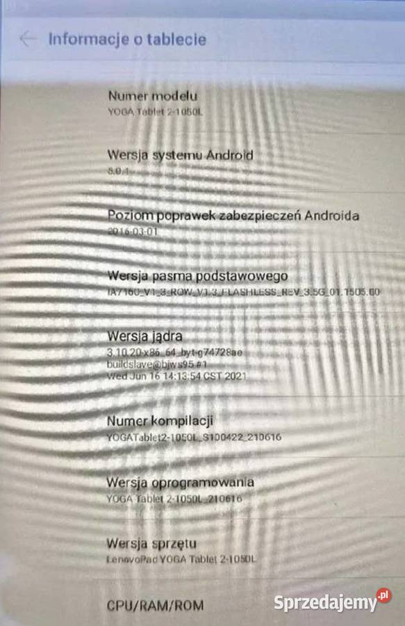 Tablet lenovo yoga 2 1050l Kraków