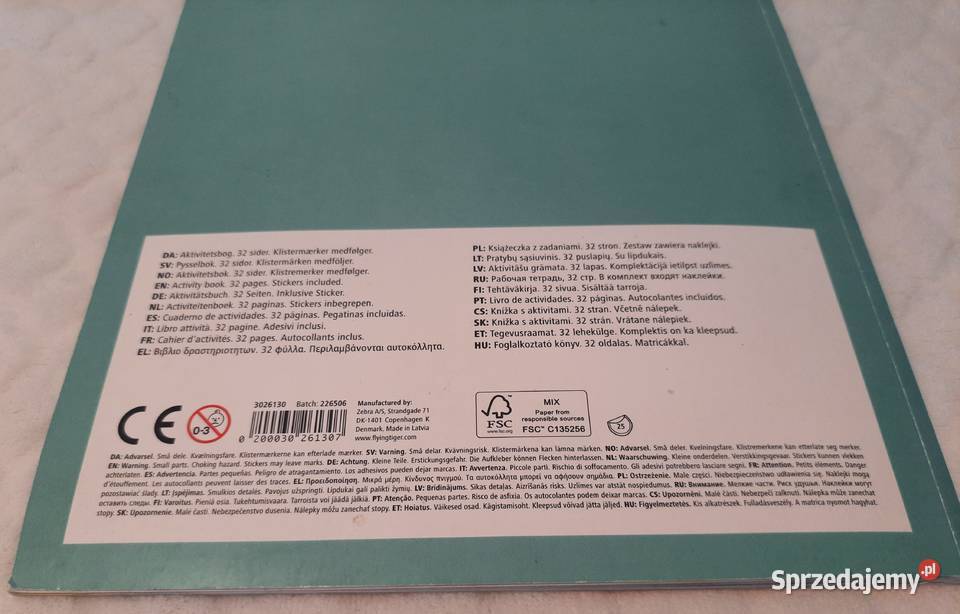 Książeczka z zadaniami Activity book Zebra śląskie Czeladź