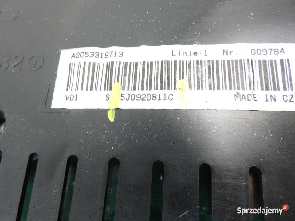 LICZNIK SKODA FABIA II 14 TDI 5J0920811C osobowe