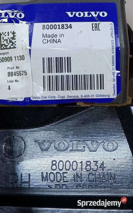 VOLVO EX30 23 ŚLIZG MOCOWANIE ZDERZAKA PRAWY TYŁ Pleszew