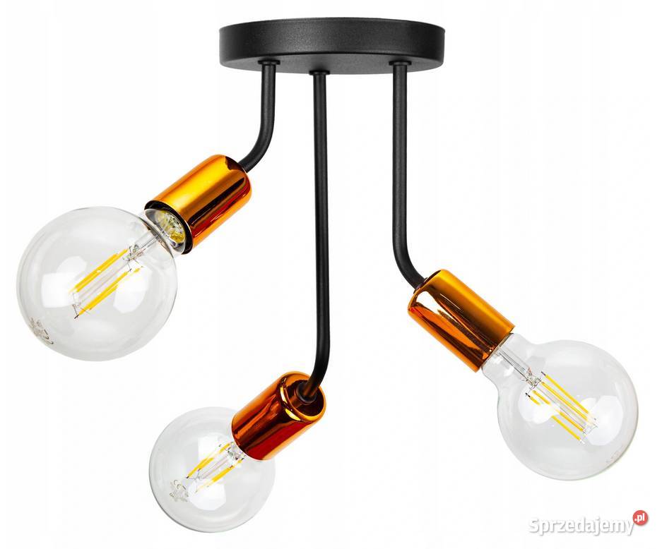 LAMPA SUFITOWA PLAFON ŻYRANDOL LOFT potrójna podlaskie Choroszcz