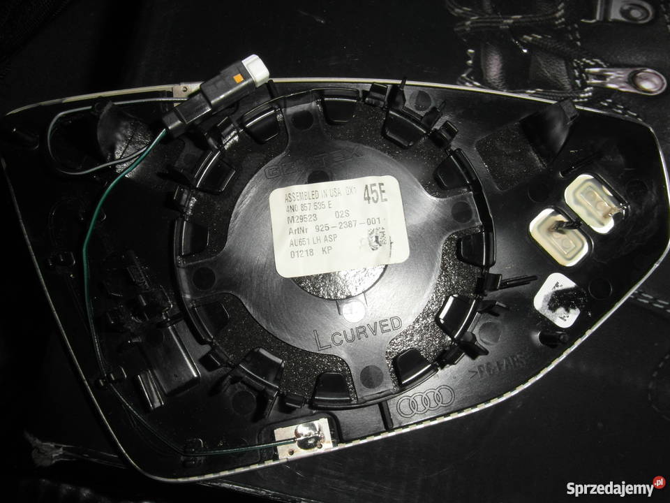 WKŁAD LUSTERKO lewe Audi A8 D5 4N0857535E Pozostałe