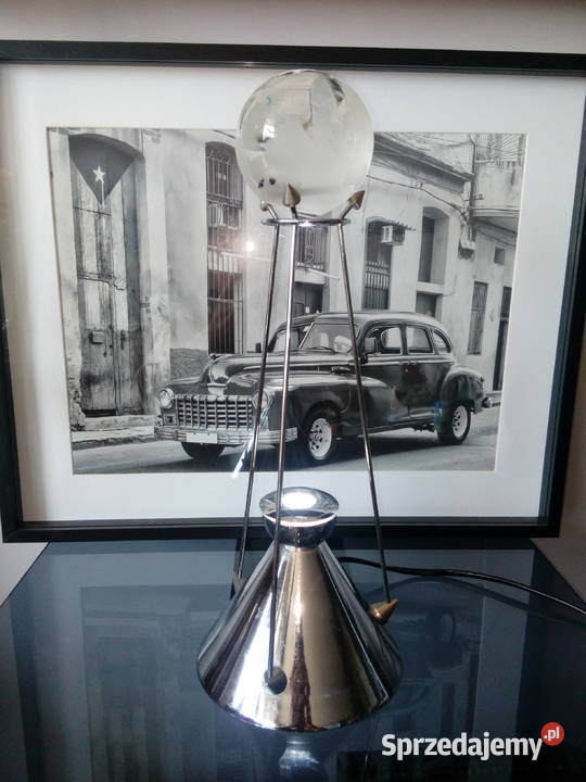 Lampa biurkowa stołowa vintage art wielkopolskie Leszno