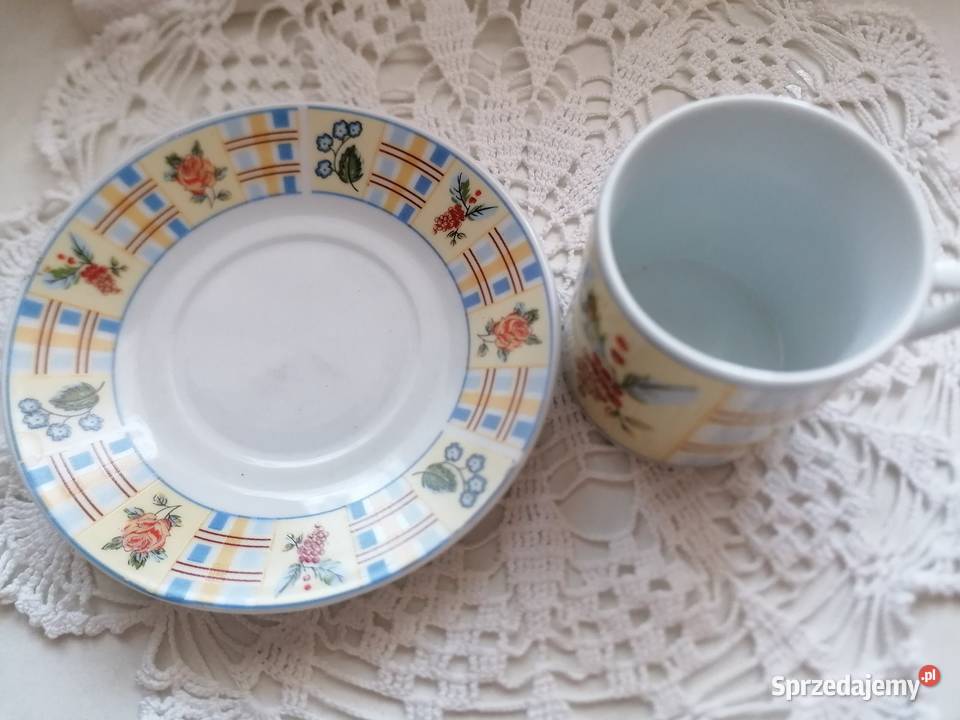 Filiżanki ze spodkami 12Zestaw Bavarian Łódź