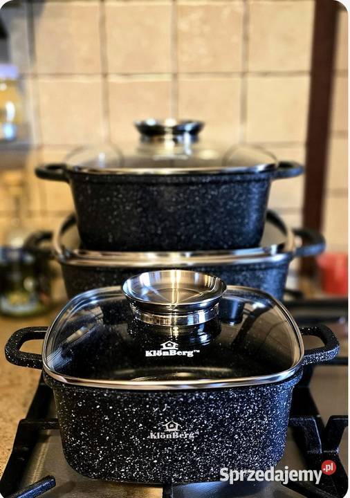 199 Zestaw 3 brytfanek Klonberg Zabrze