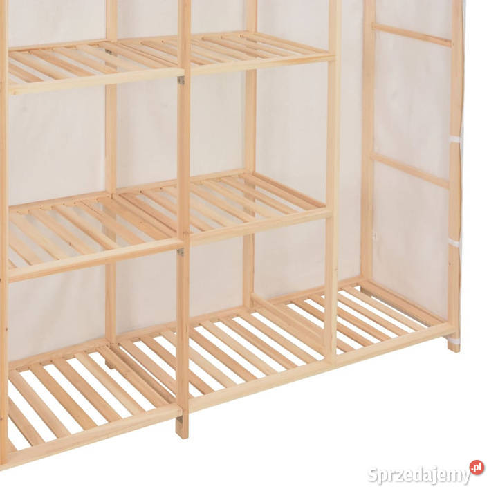 Szafa biała 173x40x170 materiałowa WM248198 mazowieckie Warszawa