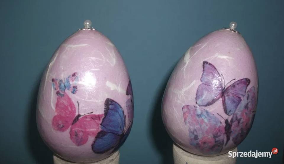 Pisanka kraszanka zdobiona metodą Decoupage Łódź sprzedam