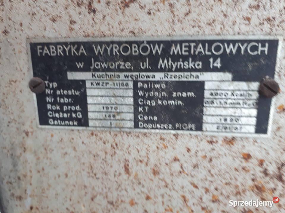 Kuchnia węglowa Rzepicha Golczowice