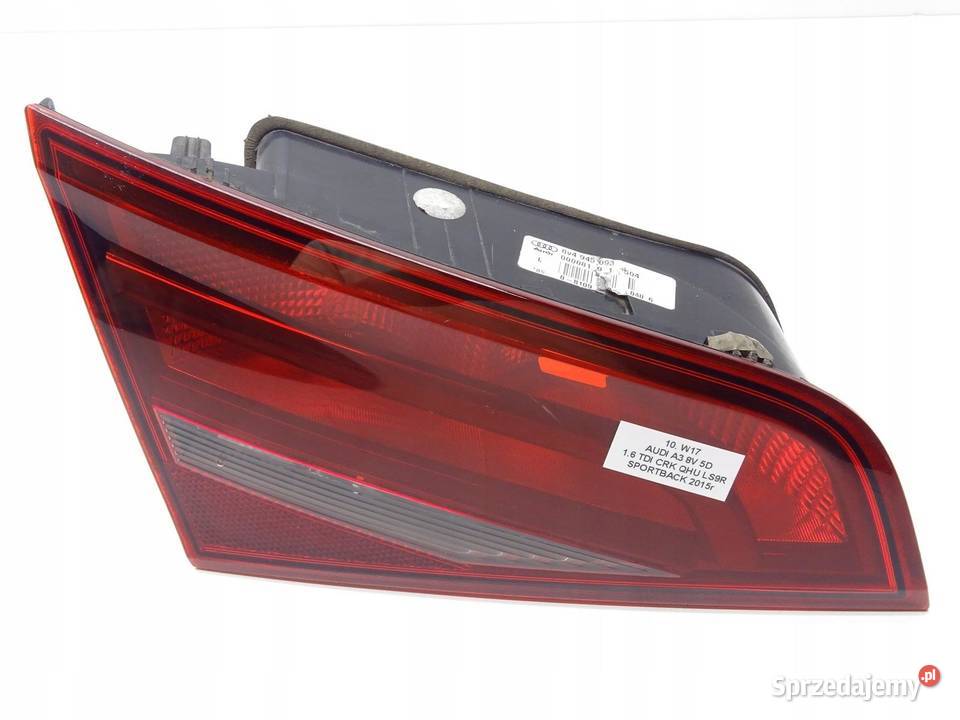 LAMPA LEWA LEWY TYŁ TYLNA W KLAPE AUDI A3 8V 5D Lampy przednie