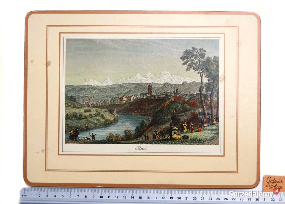 Podkładka na stół grafika miasto Bern Szwajcaria lubelskie Lublin