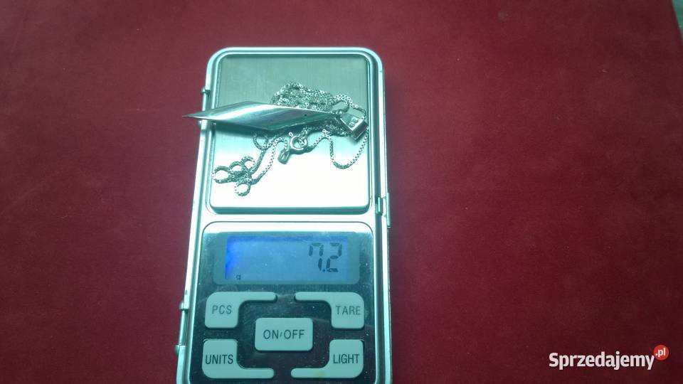 srebrny łańcuszek z wisiorkiem 0108 Warszawa sprzedam