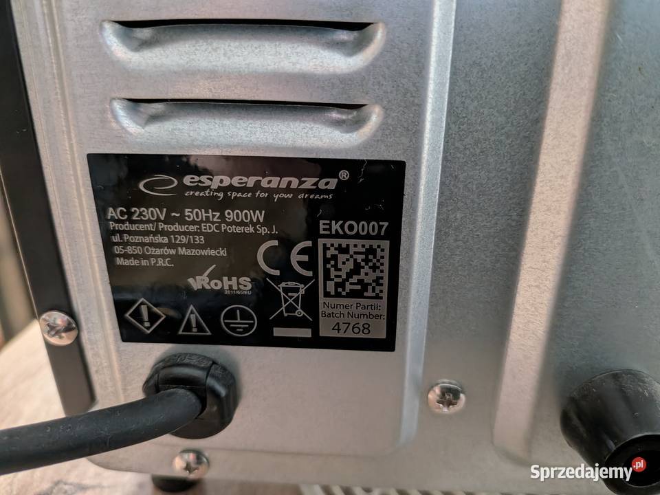 Mini piekarnik ESPERANZA Calzone Świętochłowice