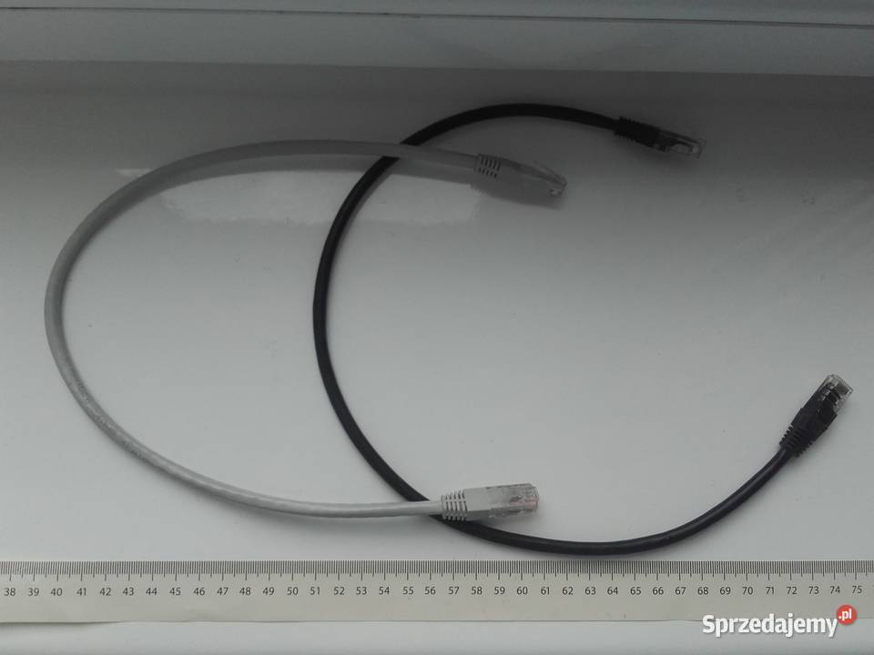 Kabel LAN RJ45 50 szary patch cord 6A UTP 24AWG kable i wtyczki Bydgoszcz sprzedam