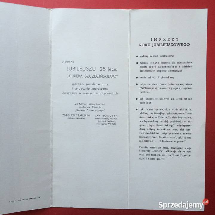 1414 Zaproszenie zachodniopomorskie Szczecin