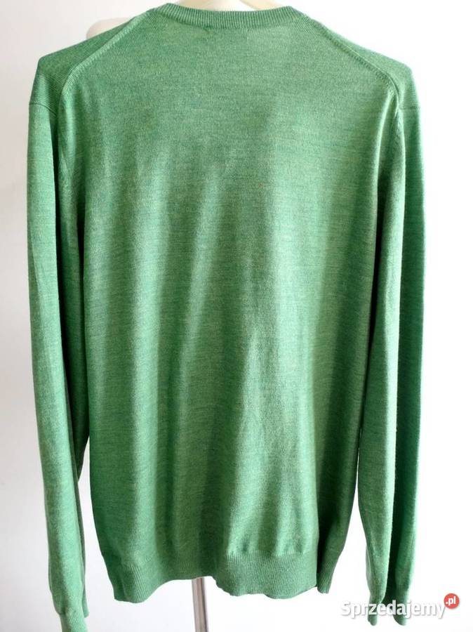 Sweter Męski Wełniany 100 Wełna Merino VNeck Łomża sprzedam