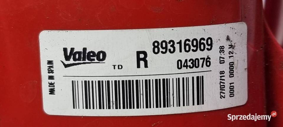 LAMPA PRAWA TYŁ PEUGEOT 1007 KSH Lipno