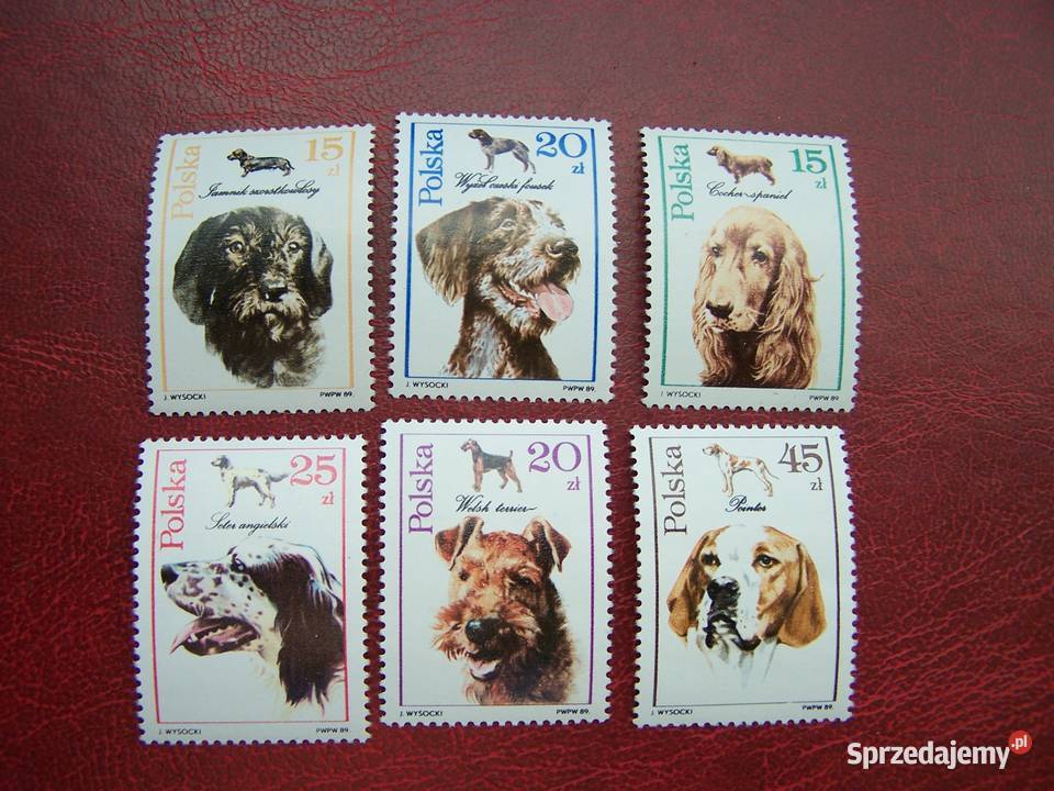 Polska 1989 MNH Mi 319702 Fauna Psy śląskie Tychy