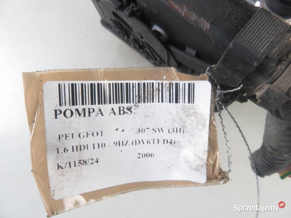 POMPA ABS PEUGEOT 307 SW 3H 0265950374 osobowe