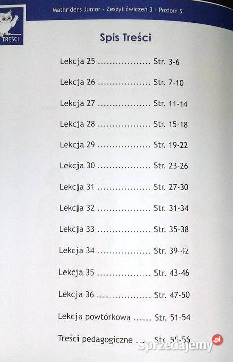 MathRiders Junior Poziom 5 Zeszyt ćwiczeń 3 Rok wydania 2016 lubelskie