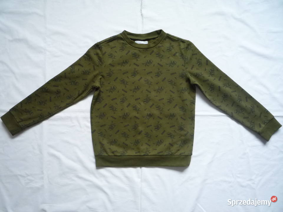 Sinsay 122128 Khaki Bluzka Roar Dinozaury Nowa Bluzy Szczecin