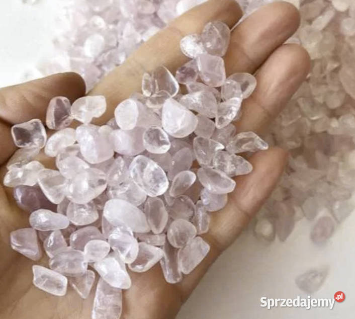 Kwarc różowy szlifowane bryłki 100g idealne do Niepołomice