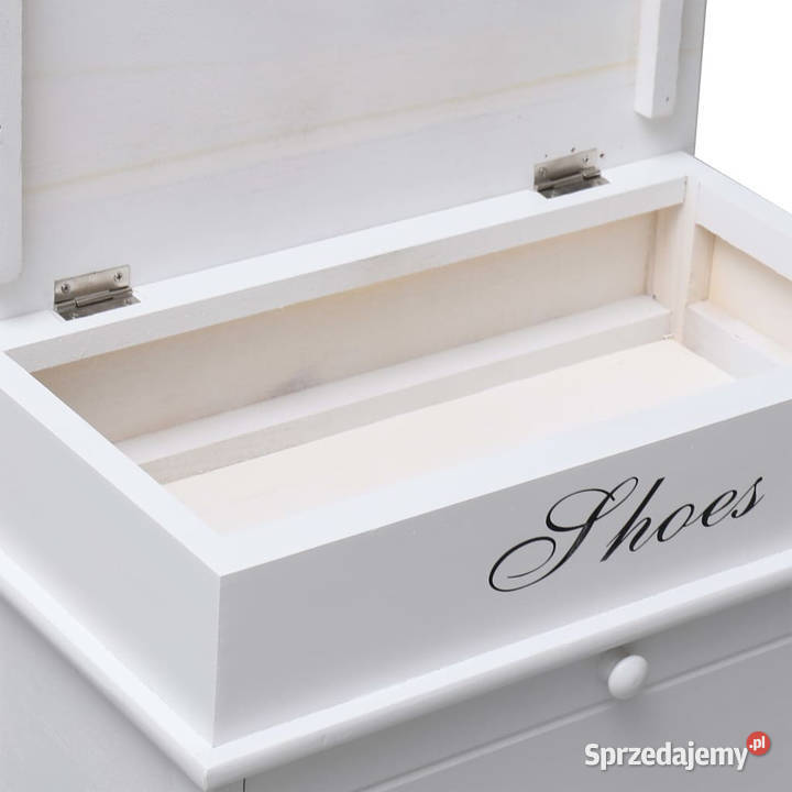 Szafka na buty biała 50 x 28 x 58 drewno mazowieckie Warszawa