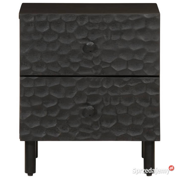 Szafka nocna czarna 40x33x46 lite drewno mango mazowieckie Warszawa