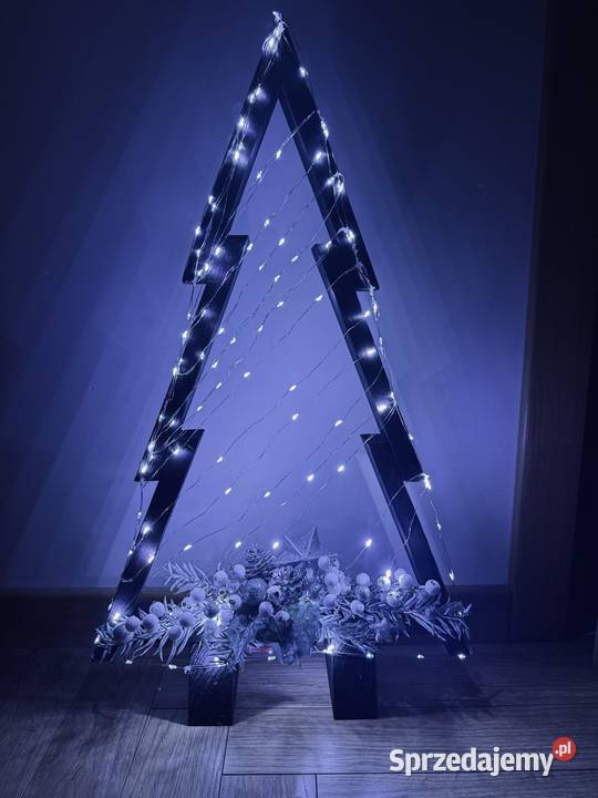 Choinka drewniana biały Opoczno