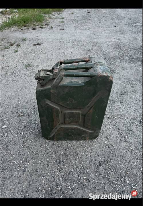 Kanister metalowy stary Trzemeszno sprzedam