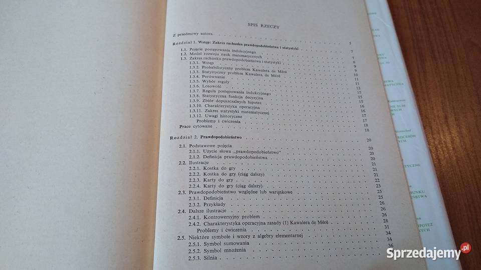 Zasady rachunku prawdopodobieństwa i statystyki Kultura i Rozrywka Gdańsk sprzedam