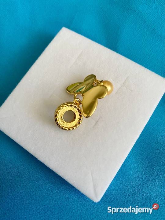 nowa masywna pozłacana zawieszka charms beads Gdynia