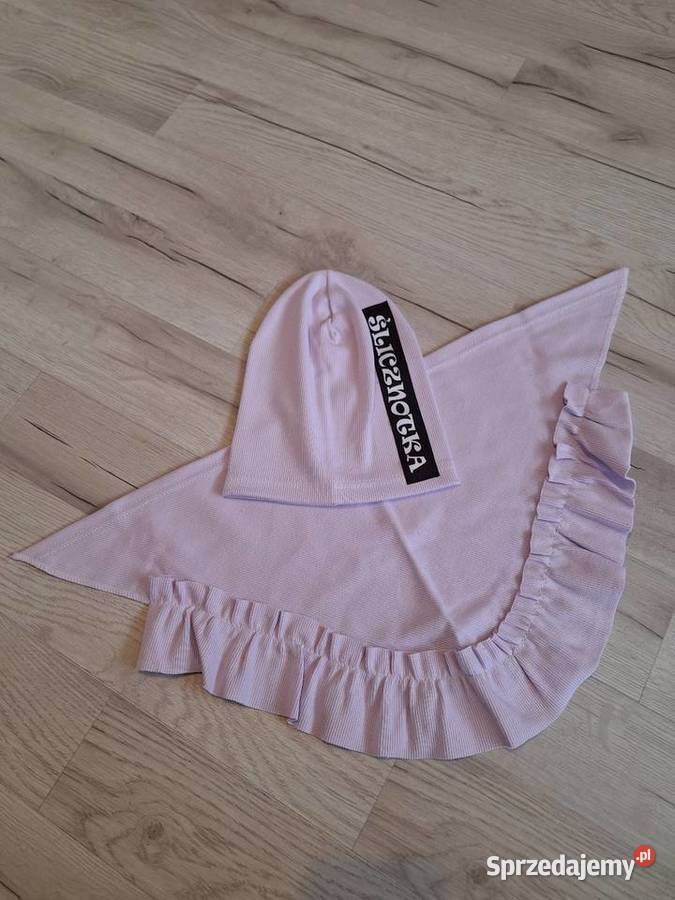 Czapka Wiosenna Dziewczynki Ślicznotka chusta Zawiercie