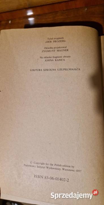 Proces Franz Kafka 1986 tłum Bruno Schulz Proza i poezja śląskie Dąbrowa Górnicza