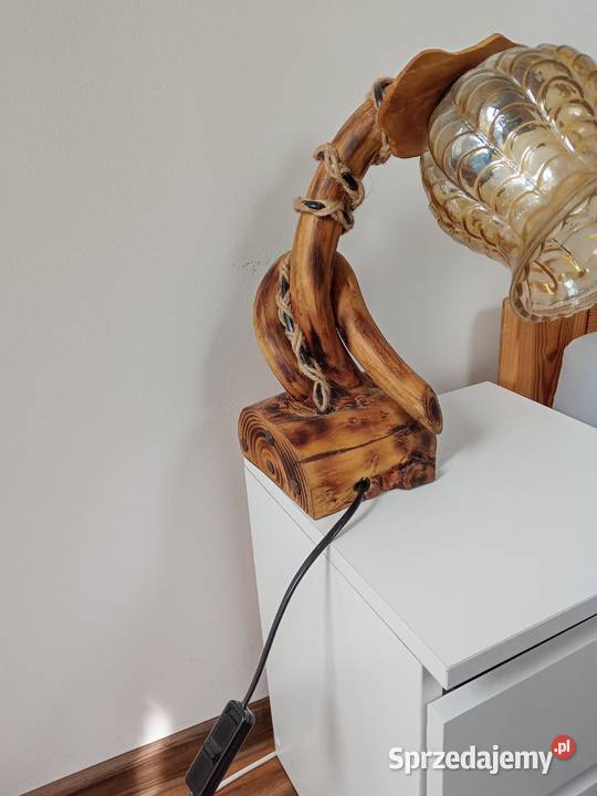 Lampka nocna drewniana Lampy stołowe i nocne Skarżysko-Kamienna
