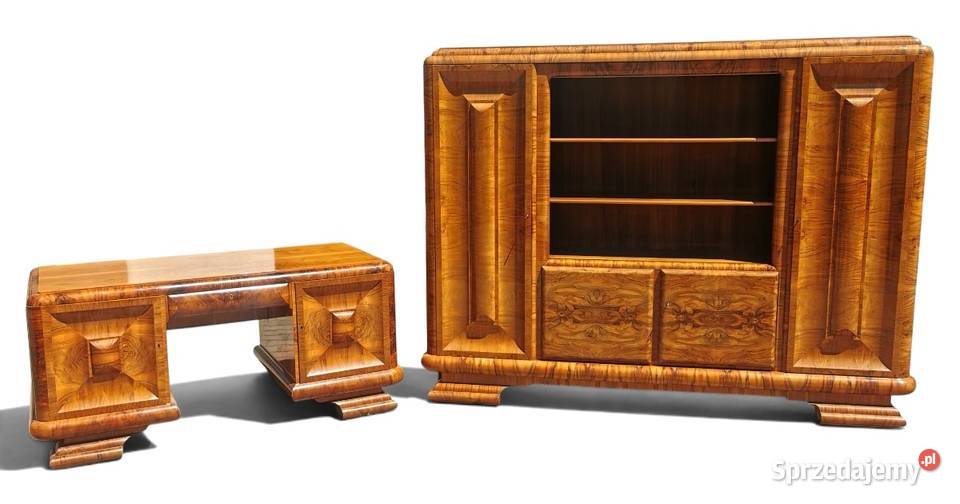 Wspaniały komplet gabinetowy Art Deco 1930 Wrocław
