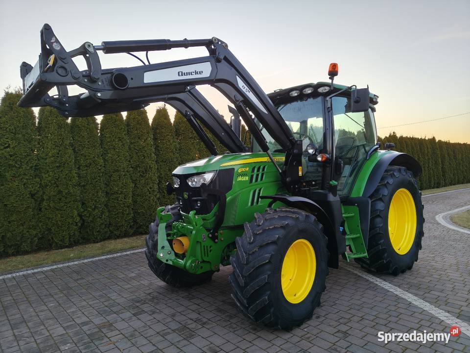 John Deere 6110R 2017r TUZ wom Tur Quicke Skrzynia biegów Manualna Chromna