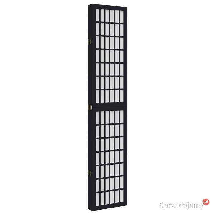 Parawan pokojowy 5panelowy czarny lite drewno Warszawa