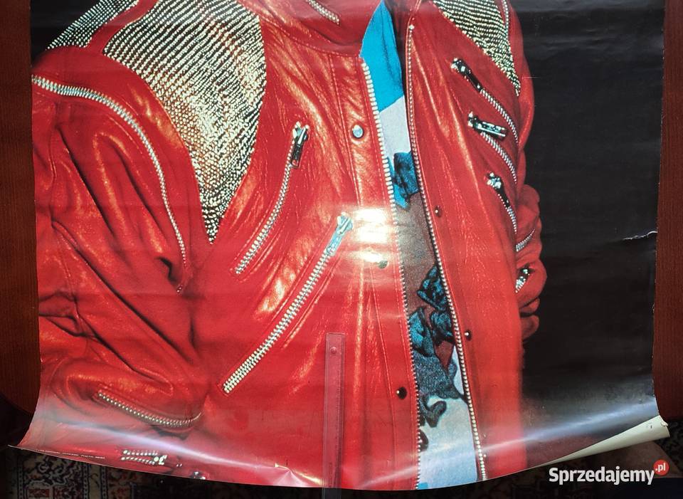 Plakat z 1984 roku Michael Jackson Warszawa