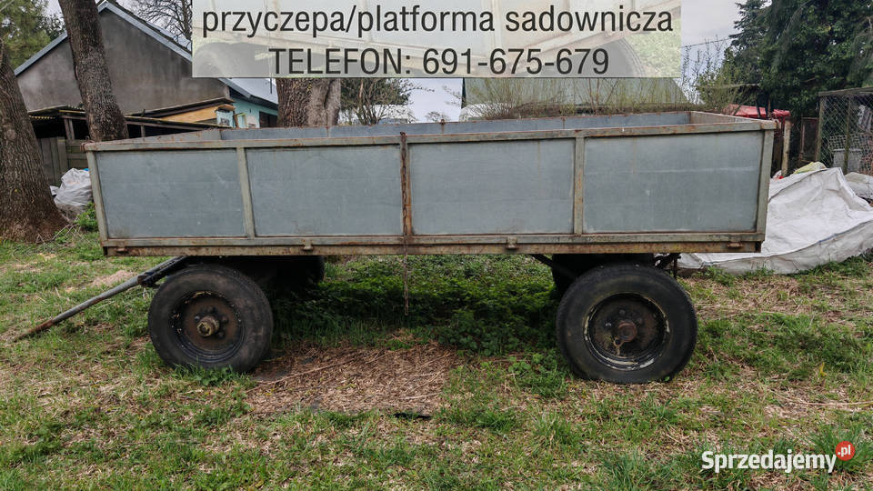 Przyczepa dwuosiowa Platforma sadownicza Dobrzyń nad Wisłą