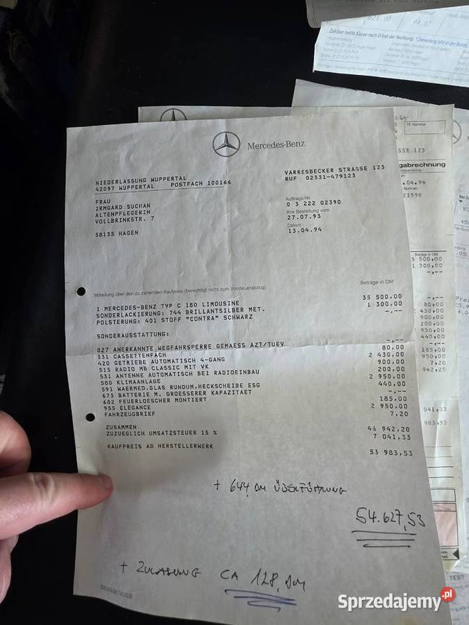 Mercedes w202 c180 klasyk youngtimer śląskie