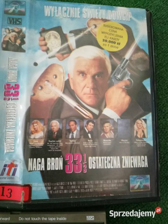 Kaseta VHS film Naga broń 33 13 ostateczna Rzeszów sprzedam