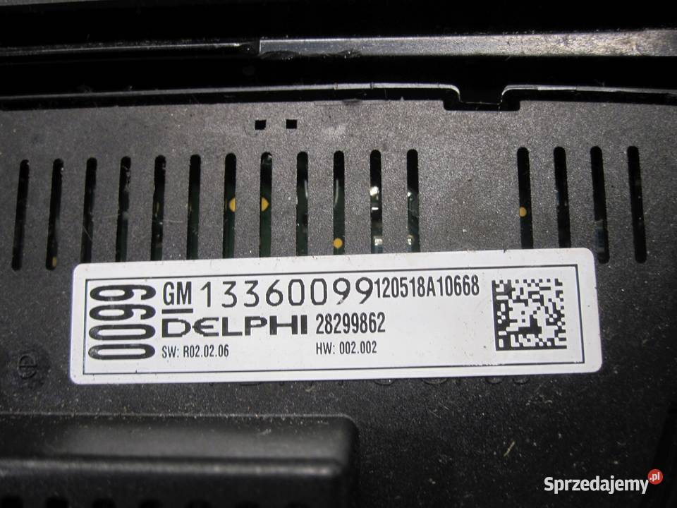 ASTRA J 12r panel radia klimatyzacji 13360099 osobowe Kielce