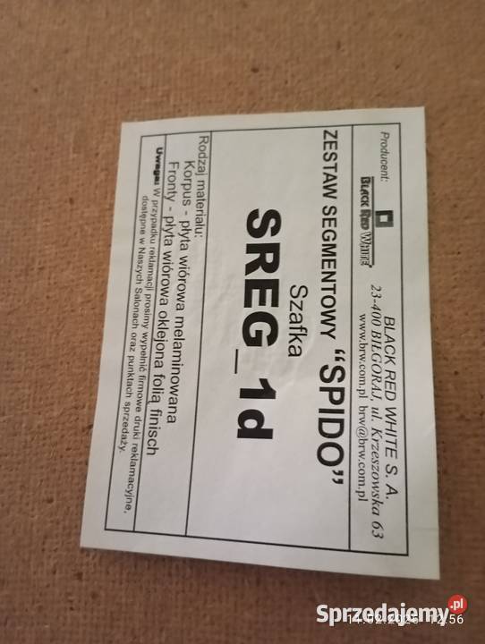 Szafa i słupek BRW zamykany do pokoju Niemce