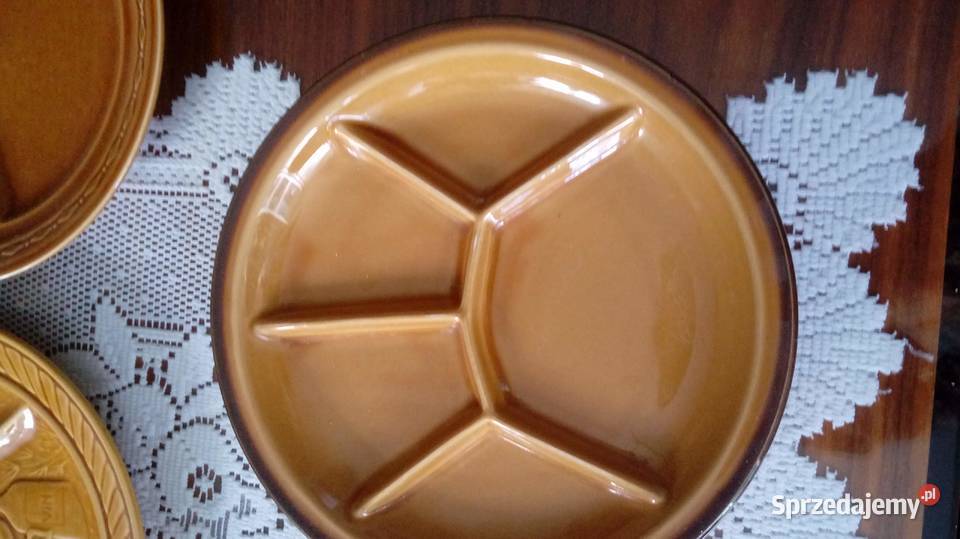 Talerze wielodzielne sygnowane LA FONDUE i inne Warszawa